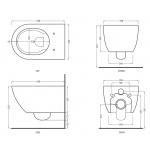 Cielo Enjoy Wc wiszący Biały EJVS 