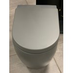 Cielo Smile Miska bezrantowa/rimless stojąca z deską wolnoopadającą 53,5x34,5x42 cm cemento SMVASKCM+CPVSMFCM