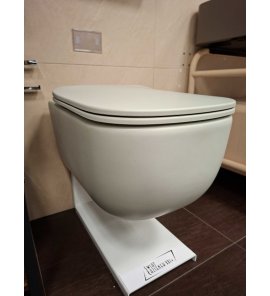    Cielo Era Miska bezrantowa/rimless wisząca z deską wolnoopadającą 53x36,5 pomice ERVSKPM+CPVERTFPM WYPRZEDAŻ EKSPOZYCJI!!