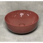 Cielo Era Umywalka stawiana na blacie okrągła ∅40 cm z korkiem klik-klak Corallo BAERA40.CO+PIL01.CO