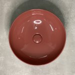 Cielo Era Umywalka stawiana na blacie okrągła ∅40 cm z korkiem klik-klak Corallo BAERA40.CO+PIL01.CO