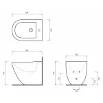 Cielo Fluid Bidet stojący Biały FLBI