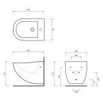 Cielo Fluid Bidet wiszący Biały FLBS