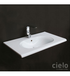 Cielo Fluid Umywalka ścienna 100x48 cm Biały FLLS100