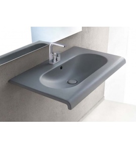 Cielo Fluid Umywalka ścienna 80x48 cm Biały FLLS80