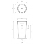 Cielo Fluid Umywalka stojąca Biały FLFREEP