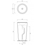 Cielo Fluid Umywalka wolnostojąca Biały FLFREEC