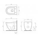 Cielo Fluid WC stojący Biały FLVA