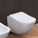 Cielo Fluid Wc wiszący z zestawem mocującym, Biały FLVS