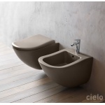 Cielo Fluid Wc wiszący z zestawem mocującym, Biały FLVS