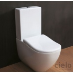 Cielo Fluid Zbiornik stojący do kompaktu Biały FLCM