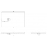 Cielo Infinito Brodzik prostokątny 90x140cm Biały PD390140