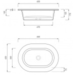 Cielo Karim Umywalka owalna wpuszczana w blat Biały AMLA65