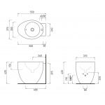 Cielo Le Giare Bidet stojący, Biały LGBIREV