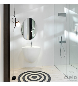 Cielo Le Giare Umywalka ścienna 56x45cm Biały LGLS56