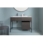 Cielo Milano Umywalka wpuszczana w blat 120x50 cm z otworem na baterie, Biały MILA