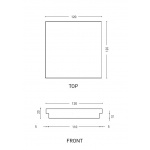 Cielo Wieszak 12x12cm Czarny ACB12