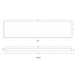 Cielo Półka 12x50cm, Biały ACM50