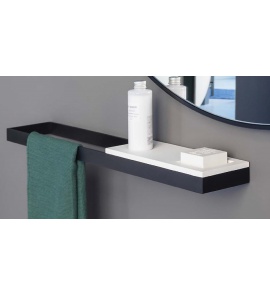 Cielo Półka z wgłębnieniem 12x30cm, prostokątna Biały ACMP2