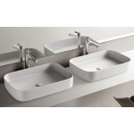 Cielo Shui Comfort Umywalka stawiana na blat 60x40 cm biała SHCOLAR60