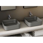 Cielo Shui Comfort Umywalka stawiana na blat 40x40 cm biała SHCOLAQ40