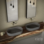 Cielo Shui Comfort Umywalka stawiana na blat 60x38 cm biała SHCOLAO60