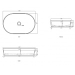 Cielo Shui Comfort Umywalka stawiana na blat 60x38 cm biała SHCOLAO60