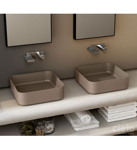 Cielo Shui Comfort Umywalka kwadratowa 25x25cm, Biały MILAQ