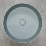      Cielo Shui Comfort Umywalka nablatowa z korkiem okrągła ø40 cm Brina SHCOLAT40BR+PIL01.BR