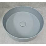      Cielo Shui Comfort Umywalka nablatowa z korkiem okrągła ø40 cm Brina SHCOLAT40BR+PIL01.BR