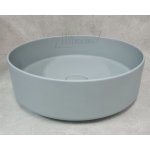      Cielo Shui Comfort Umywalka nablatowa z korkiem okrągła ø40 cm Brina SHCOLAT40BR+PIL01.BR