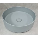      Cielo Shui Comfort Umywalka nablatowa z korkiem okrągła ø40 cm Brina SHCOLAT40BR+PIL01.BR