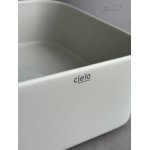 Cielo Shui Comfort Umywalka stawiana 25x25 z korkiem klik klak pomice MILAQPM+PIL01PM