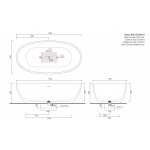 Cielo Shui Comfort Wanna wolnostojąca 170x87 cm biała SHCOBAT
