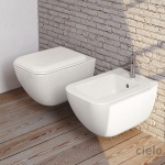 Cielo Shui Comfort WC wiszący 37,5x55 cm biały SHCOVSK