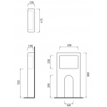 Cielo Shui Spłuczka do WC/bidetu biała MABX
