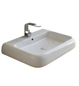 Cielo Shui Umywalka ścienna/nablatowa 80x48 cm biała SHLS80