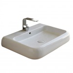 Cielo Shui Umywalka ścienna/nablatowa 80x48 cm biała SHLS80