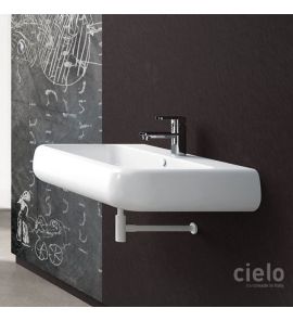 Cielo Shui Umywalka ścienna/nablatowa 66x48 cm biała SHLS66