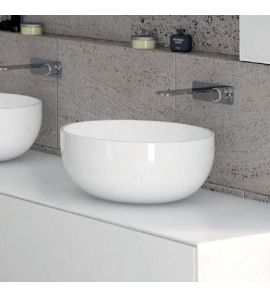 Cielo Shui Umywalka stawiana na blat 40x40 cm biała SHBA40