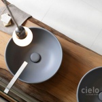 Cielo Shui Umywalka stawiana na blat 40x40 cm biała SHBA40