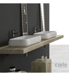 Cielo Shui Umywalka stawiana na blat 80x40 cm biała SHLAA80