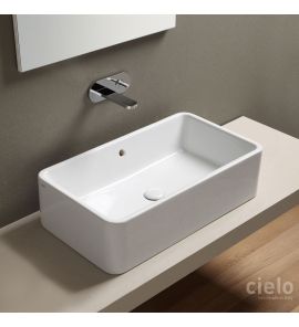 Cielo Shui Umywalka stawiana na blat 75x42 cm biała SHLAA7520