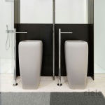 Cielo Shui Umywalka wolnostojąca 40x40x85h cm biała SHFREEC