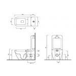 Cielo Shui Zbiornik stojący Biały SHCM