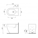 Cielo Smile Bidet stojący z otworem Biały SMBID