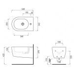 Cielo Smile Bidet wiszący Biały SMBSNW