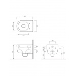 Cielo Smile Mini Wc wiszący Biały SMVSRK