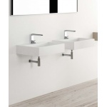 Cielo Smile Umywalka 100x46 cm prostokątna ścienna/stawiana Biały SMLAA100