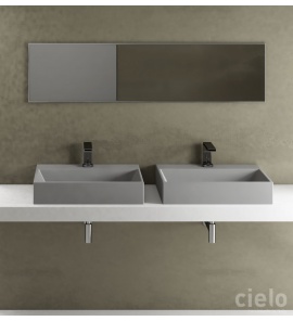 Cielo Smile Umywalka 60x46 cm prostokątna ścienna/stawiana Biały SMLAA60